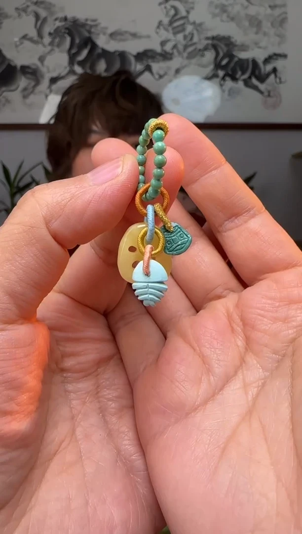 【闪购商品】绿松石提溜未镶嵌时尚百搭A1518