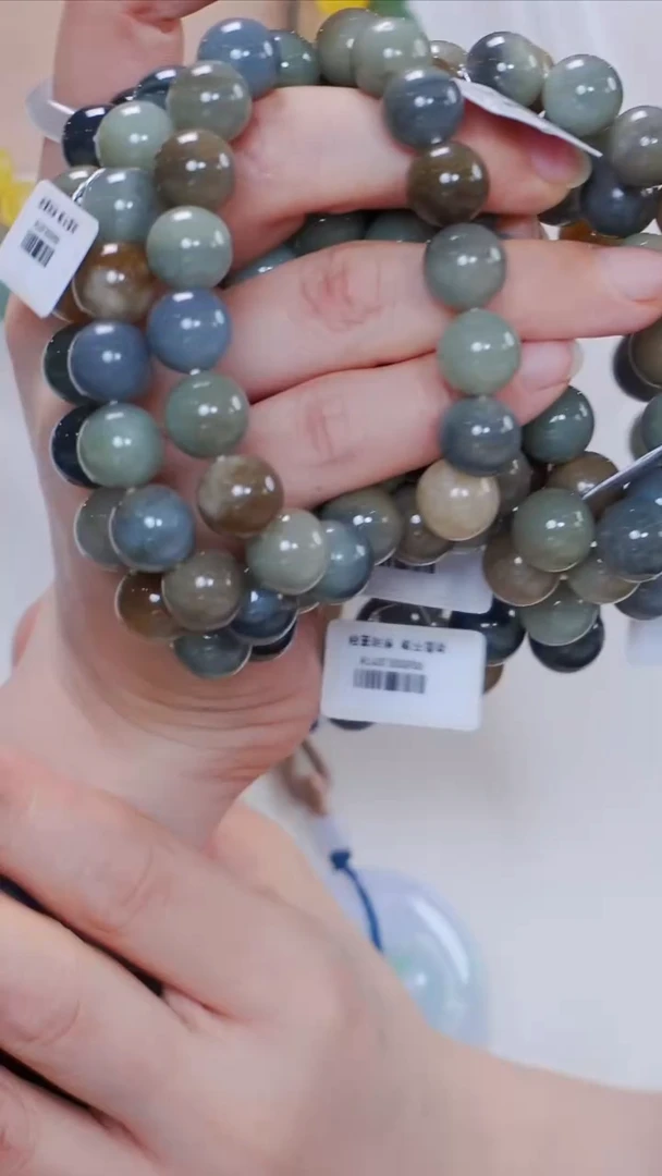 手链未镶嵌和田玉56【棉】多样性发一珠径12