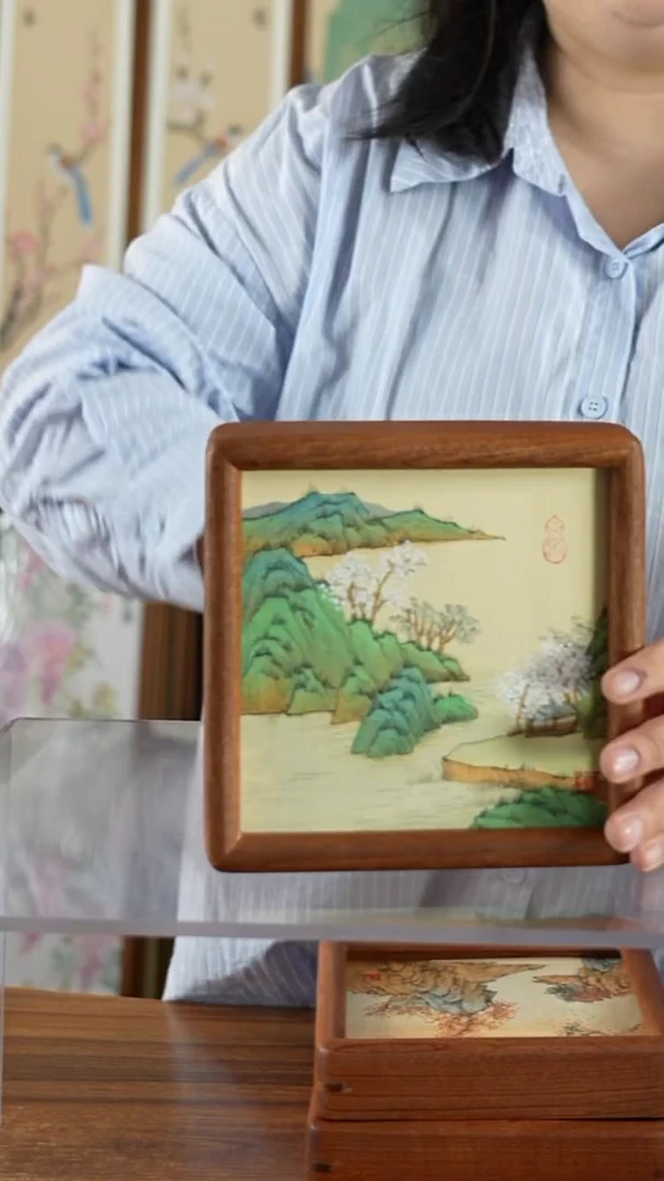 书法款式1山水 15*15  -