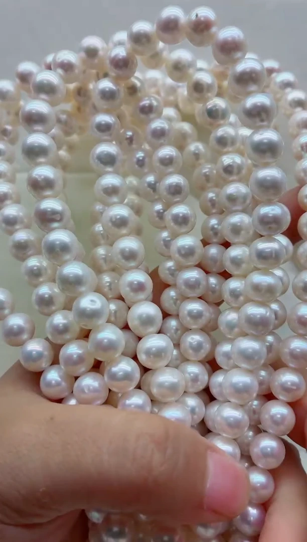 未镶嵌淡水珍珠裸珠无扣头多样性发其一，非无暇