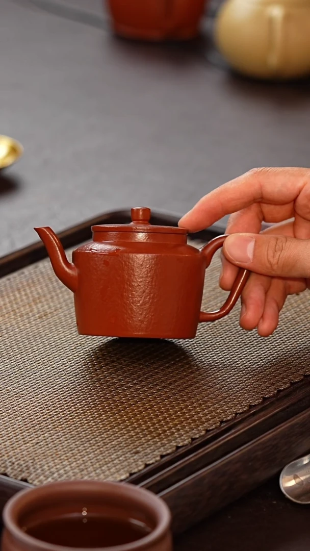茶壶紫砂大红袍宫灯170cc一壶一杯