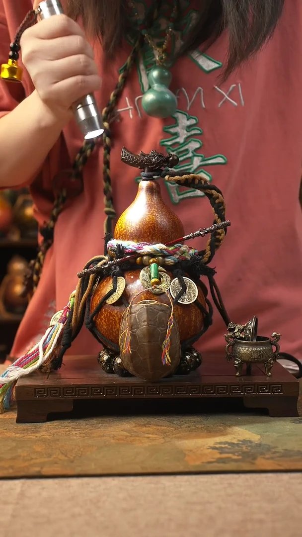 木039匠大漆酒葫芦一物一拍