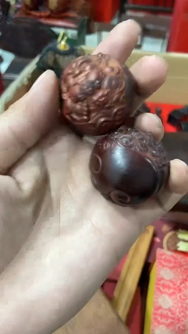 紫檀木手球