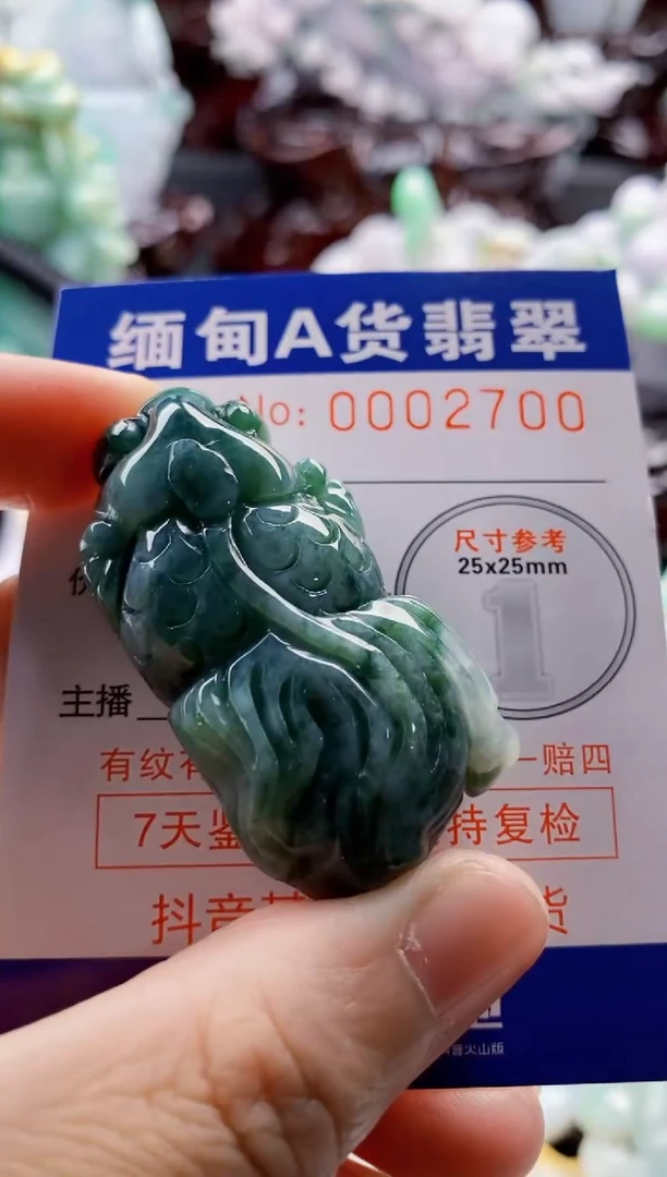 翡翠未镶嵌吊坠(不含链)1