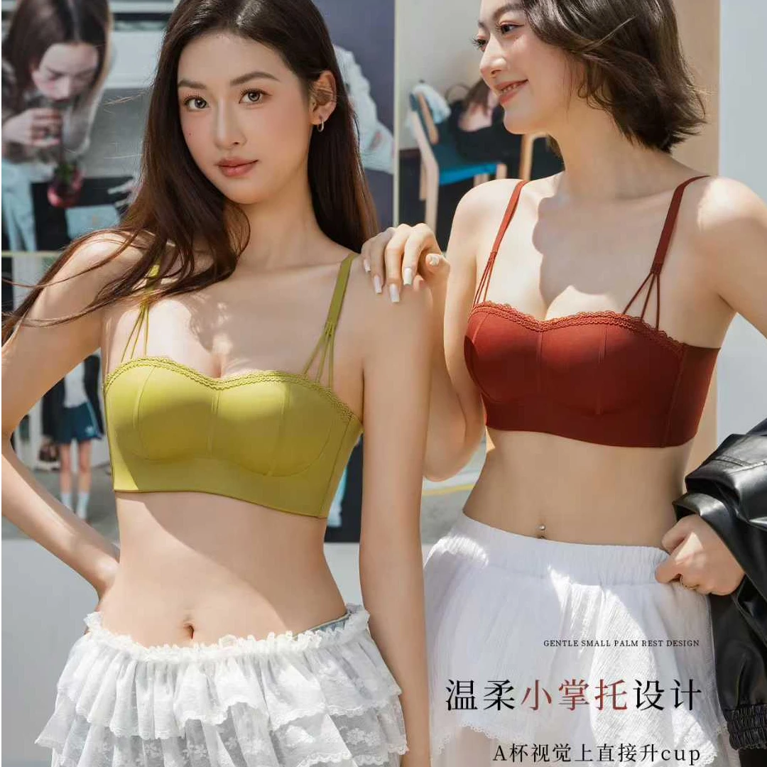 6102爆款无痕小胸聚拢不跑杯不空杯内衣女防下垂性感无钢圈文胸罩