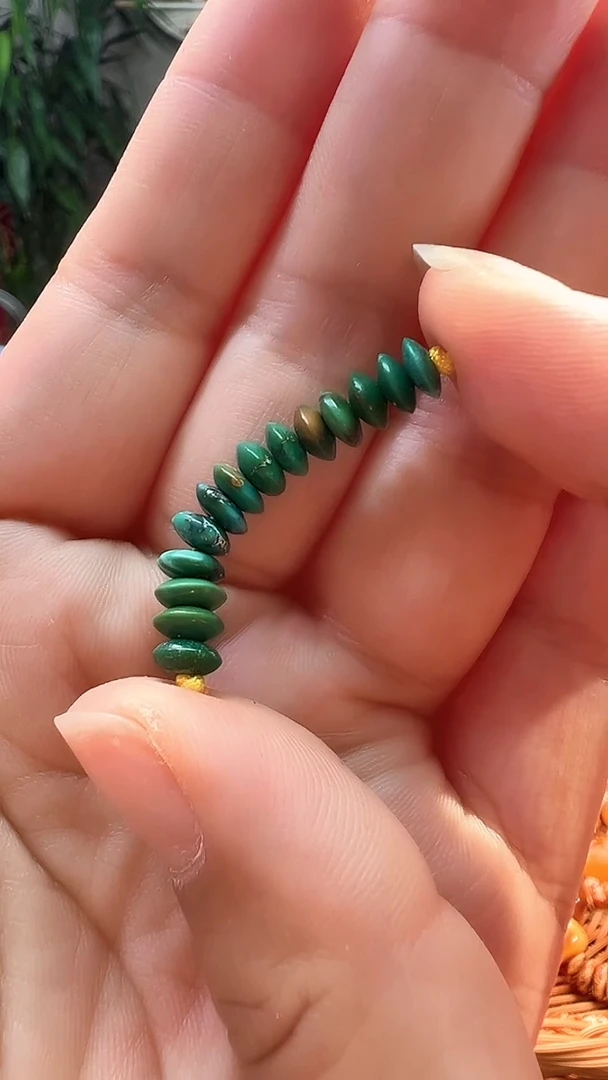 绿松石未镶嵌隔片6+绿松石隔片   一组