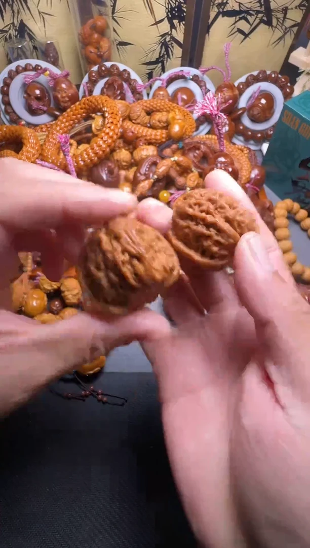 手串橄榄核核桃一对