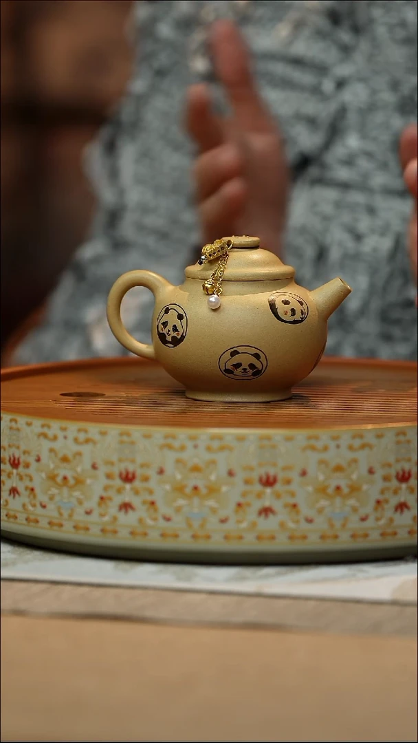 茶壶紫砂绿泥小福缘