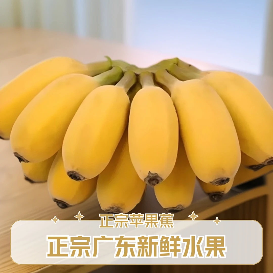 广东农产品正宗新鲜采摘苹果蕉包邮自然熟新鲜水果软糯香甜老品种