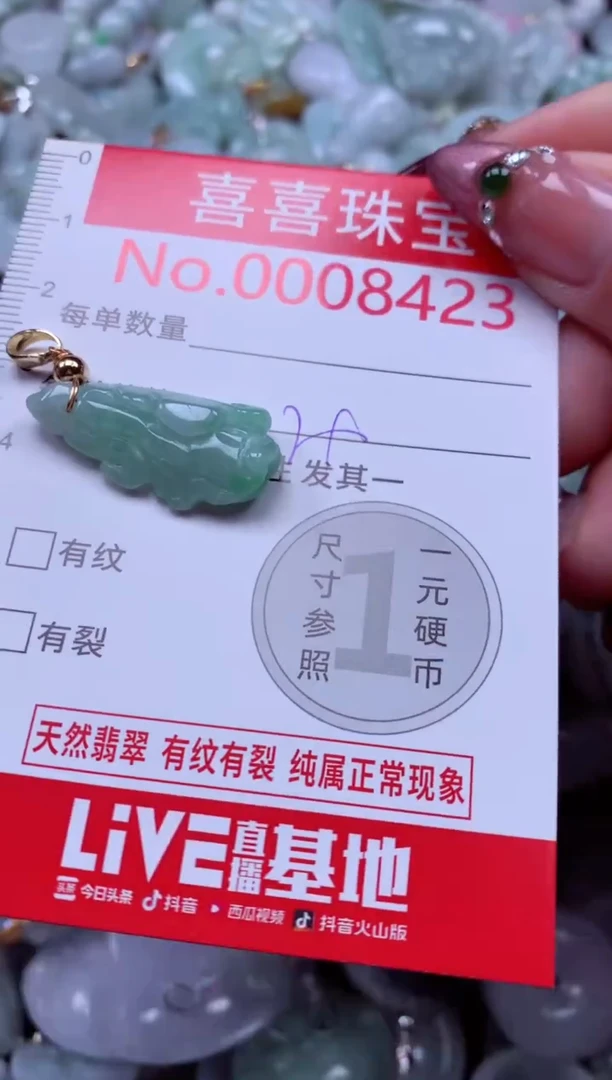 颈饰未镶嵌翡翠8423
