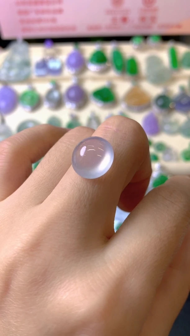 未镶嵌定制翡翠星*裸玉（客户意向镶嵌）