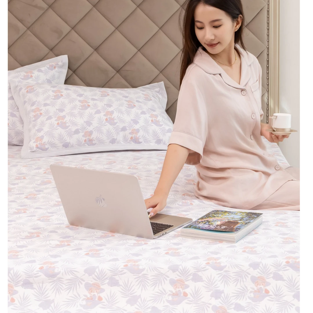 雅赞迪士尼床盖【220*240】「双人床盖」【顺丰】家用简约轻奢四季双面