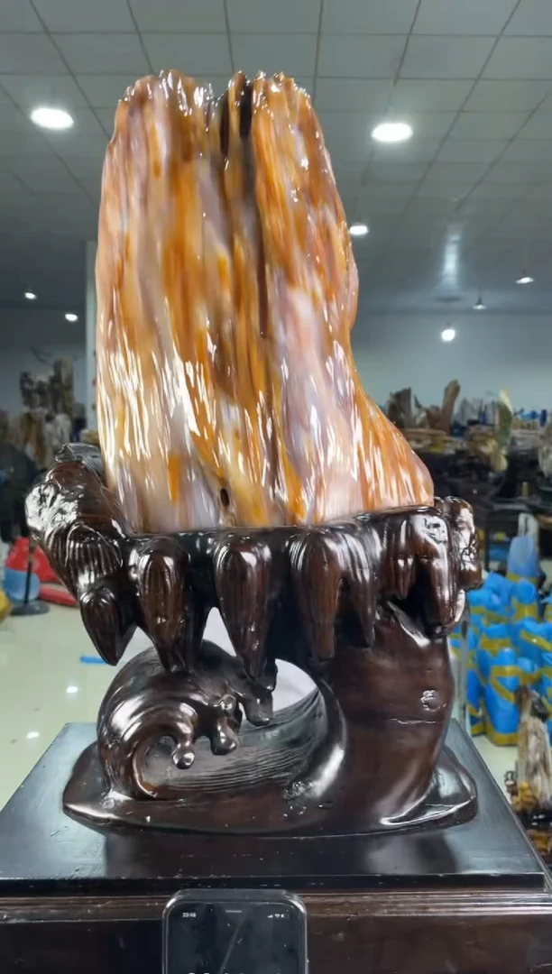 【闪购商品】硅化玉摆件未镶嵌73