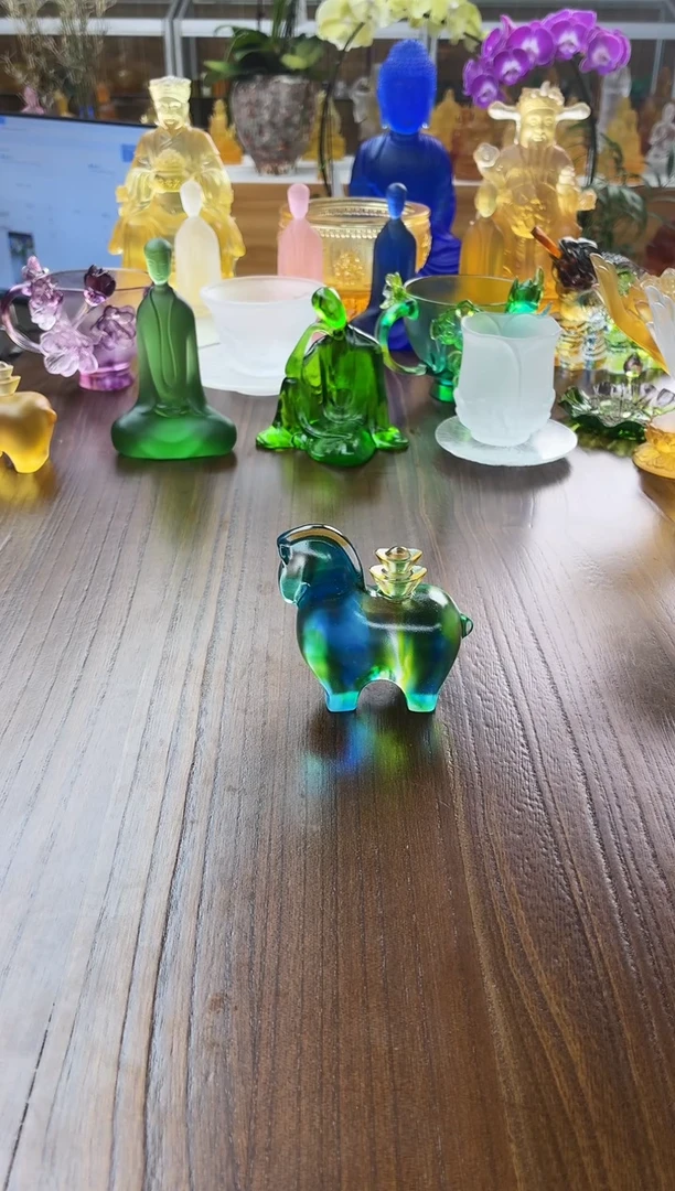 手工艺品琉璃马上有钱彩色