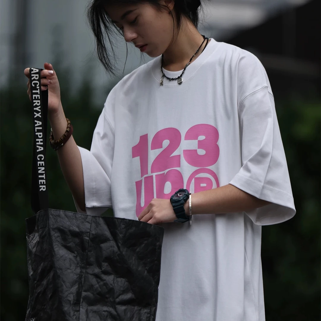 美式夏季基础字母印花短袖T恤男女情侣宽松上衣半袖潮