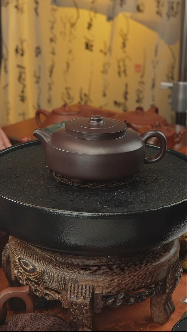 茶壶紫砂三足周盘 特拼 290CC