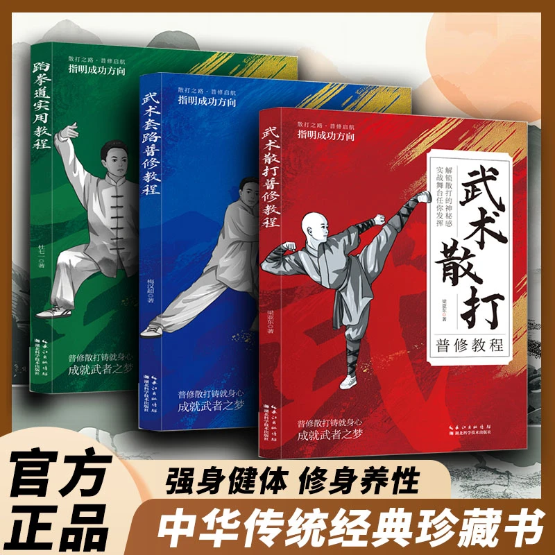 武术散打普修教程武术套路普修教程九宫旋转十二桩法跆拳道教程
