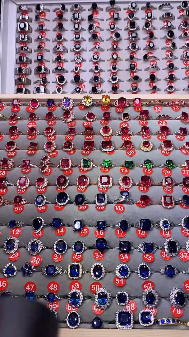 【闪购商品】蓝宝石戒指银S925镶嵌11111111