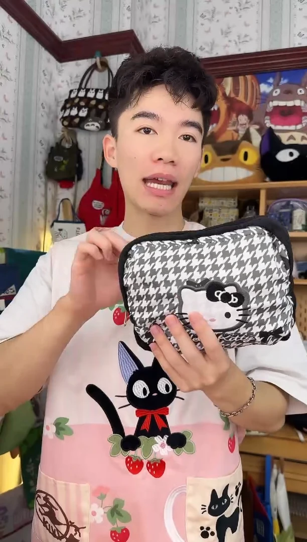 棉Kitty折叠行李包