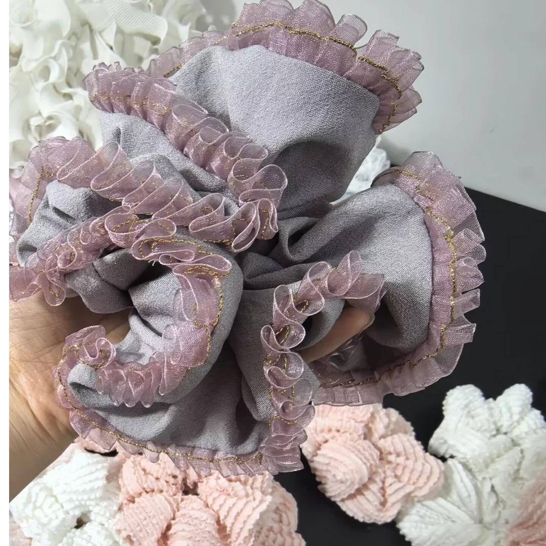 202-401手作氛围感大肠发圈NO退NO换偶有微瑕仙女挑剔勿拍