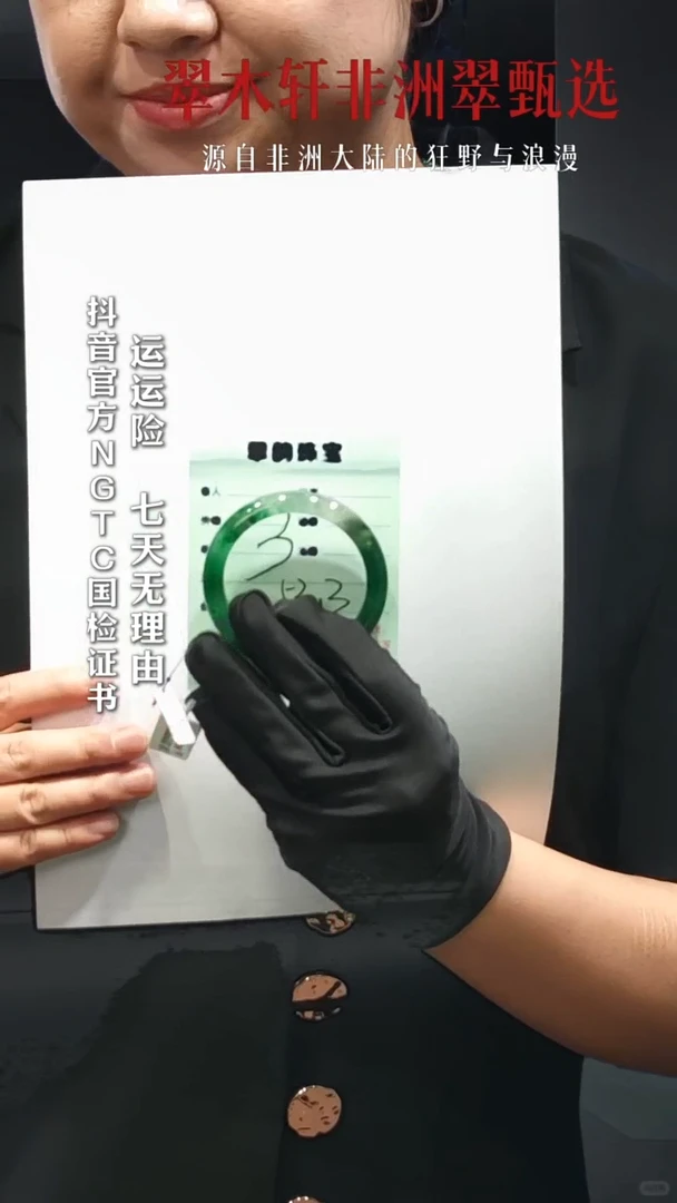 石英质玉（非洲翠）手镯未镶嵌非洲翠手镯