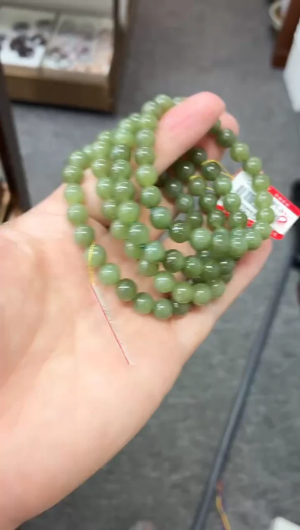 未镶嵌手串和田玉8M+手串  多样性发其一