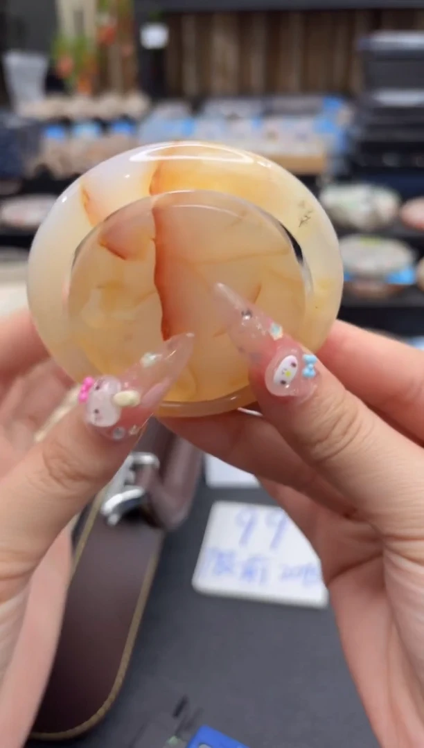 未镶嵌手镯石英质玉308(56圈赠送镯心)