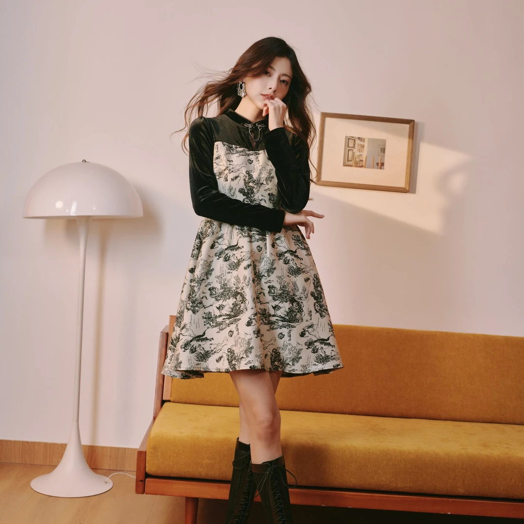 DILI 长袖连衣裙 324144201