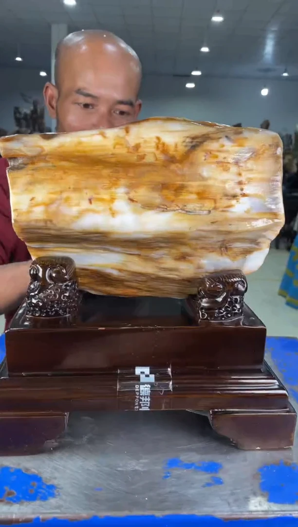 【闪购商品】硅化玉摆件未镶嵌37