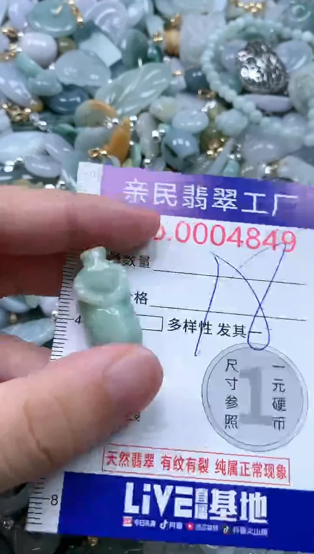 翡翠未镶嵌吊坠(不含链)4849