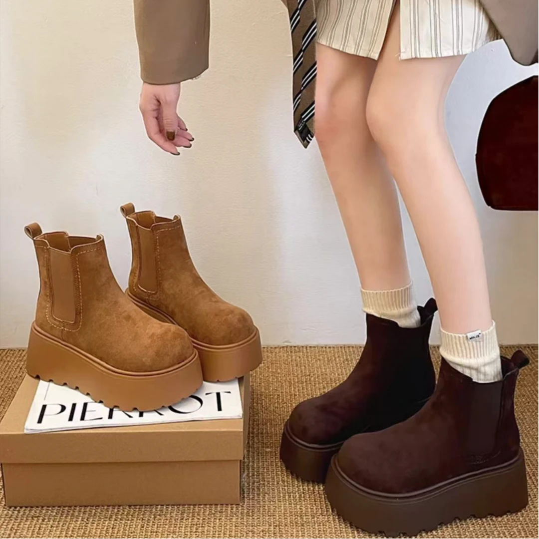 安妤皙&韩风复古烟管靴03A【T10】