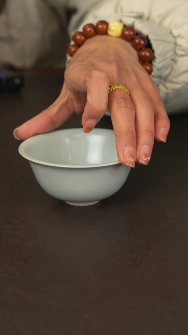 瓷宣宝汝瓷原矿原釉手工作品