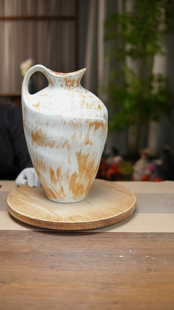 【闪购商品】陶瓷 花器诧寂黄奶壶