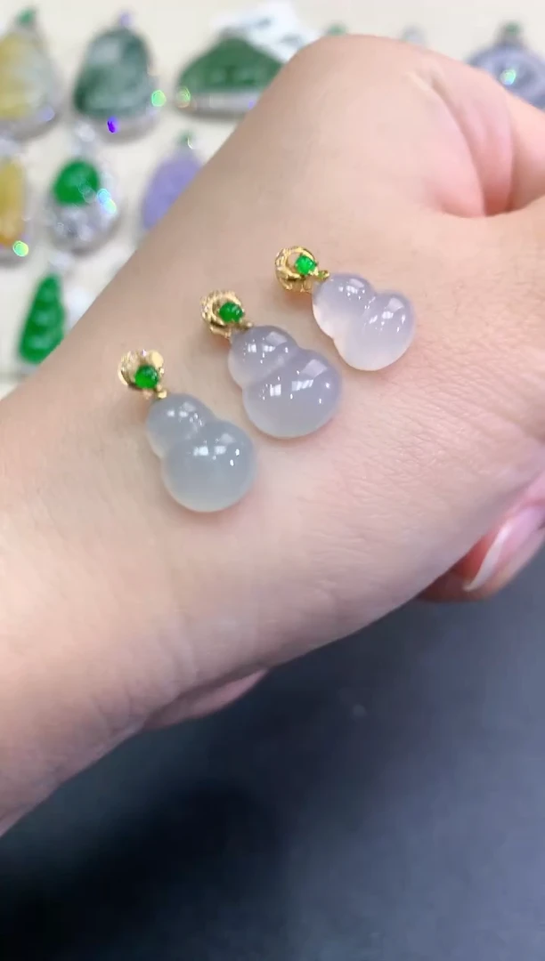 【闪购商品】翡翠颈饰18K金镶嵌B1  多样性一件发货