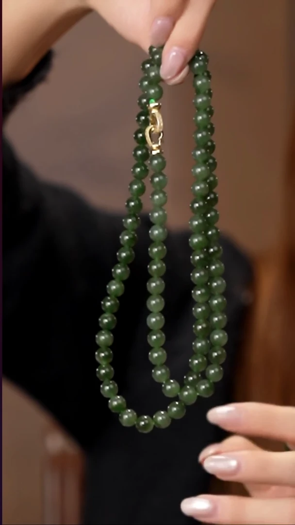 项链未镶嵌和田玉（碧玉）多样性发其1