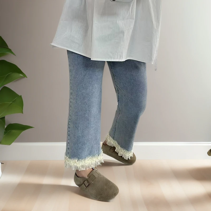 大码女装120斤到240斤加大女裤牛仔裤女胖mm大腿粗屁股大显瘦裤子