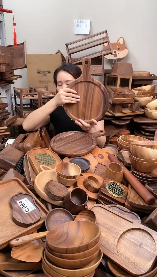 木  南美胡桃木披萨板36*25.5*2cm