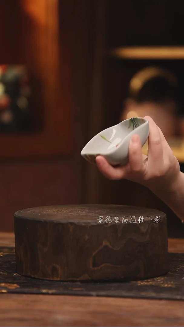 陶瓷景德镇高温釉下手绘陶瓷@L587@