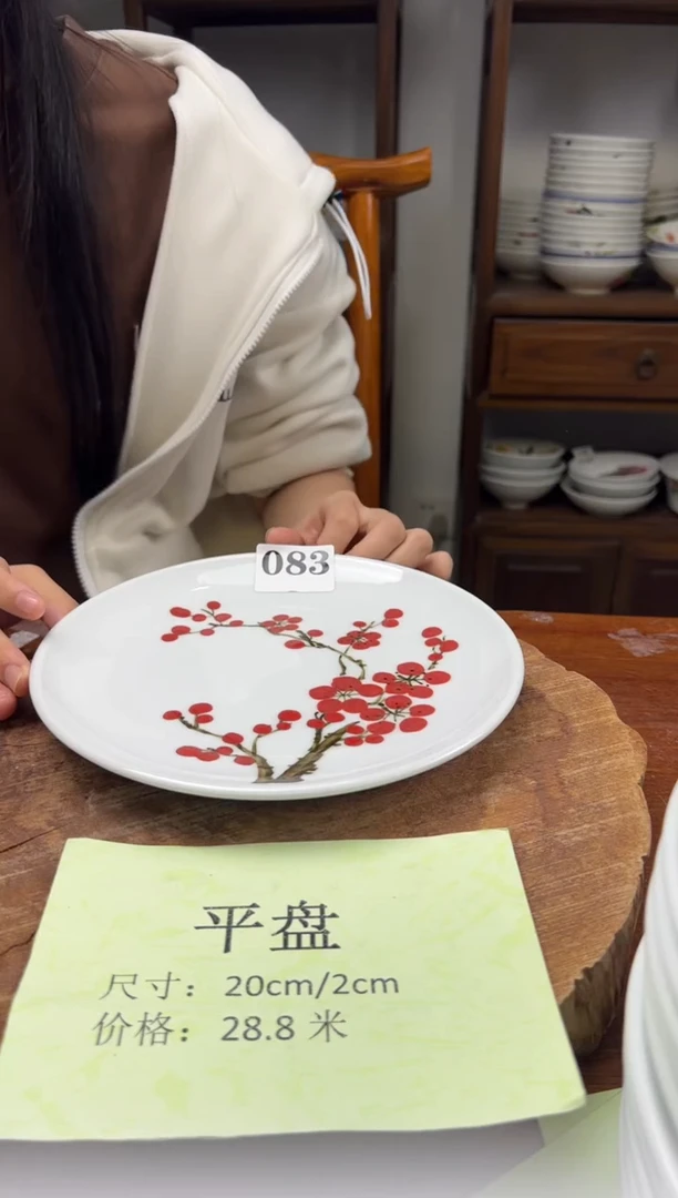 瓷片 手绘（平盘）