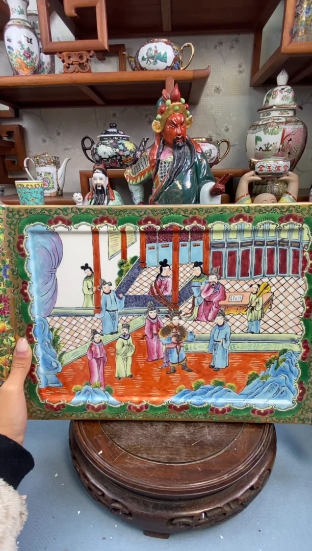 瓷片华*@微瑕慎拍景德镇窑老厂瓷器单件