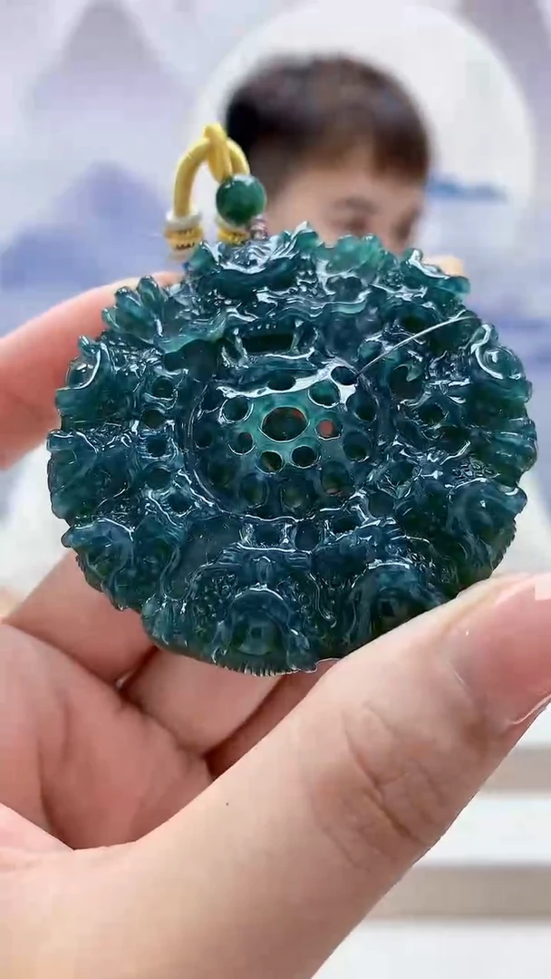 未镶嵌定制翡翠4868MM-毛货挂件50