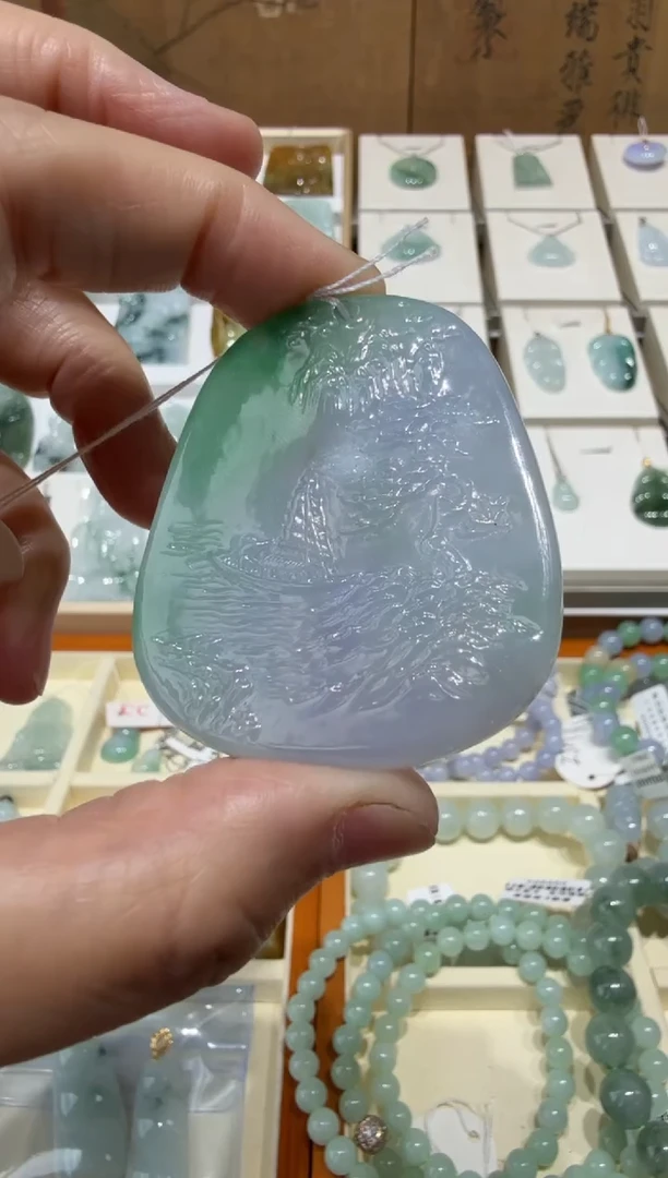 翡翠挂件未镶嵌A货翡翠多样性孤品