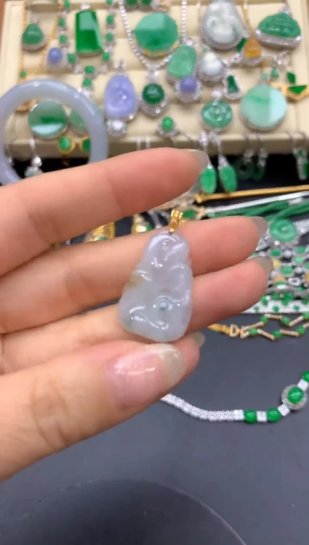 【闪购商品】翡翠颈饰18K金镶嵌169-中国好珍宝