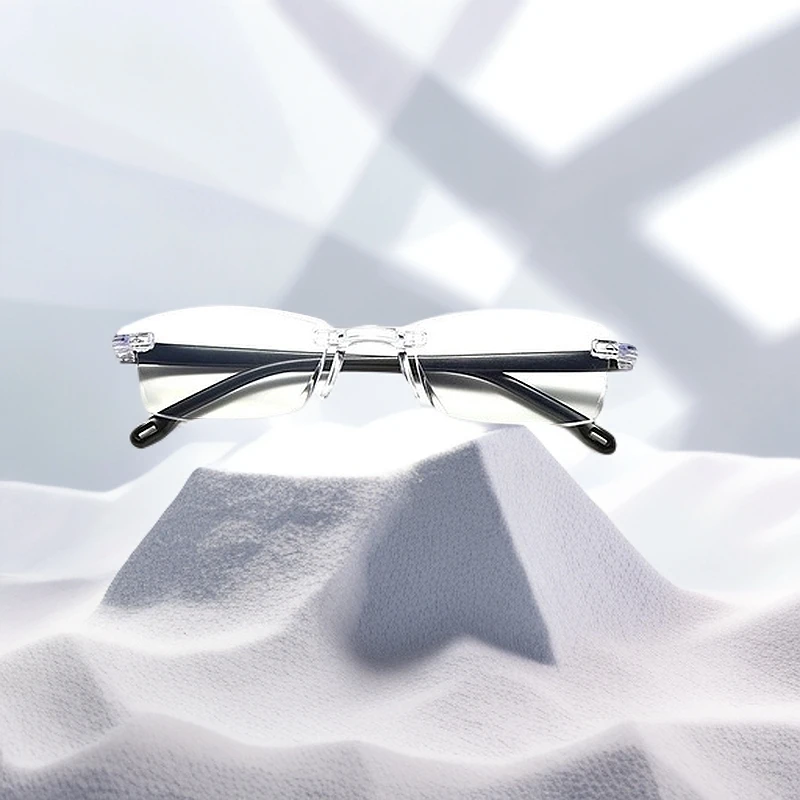 工艺清晰老花镜老视镜蓝光无框高清超轻时尚护目便携