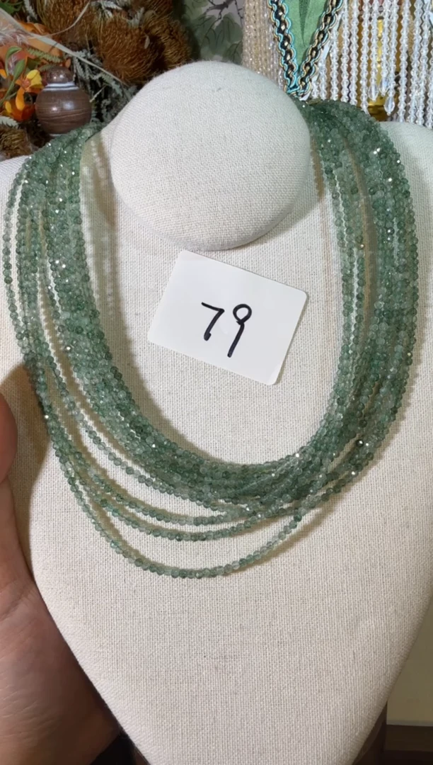 项链未镶嵌尖晶石绿素链  079