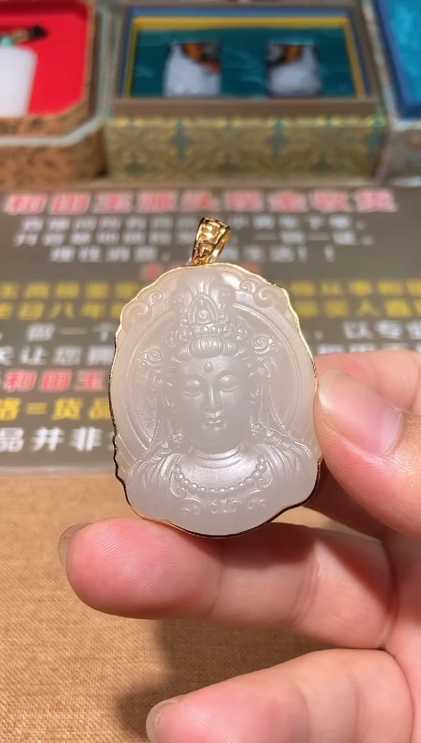 颈饰银S925镶嵌和田玉多样性拍一发一179