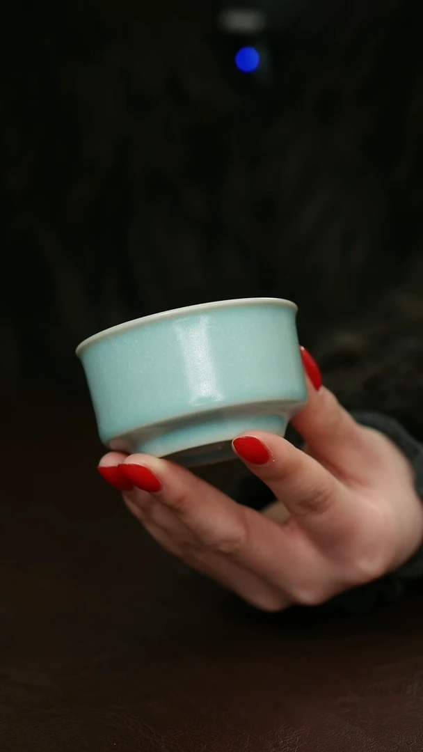 摆件瓷原矿原釉汝宋汝瓷 福利杯