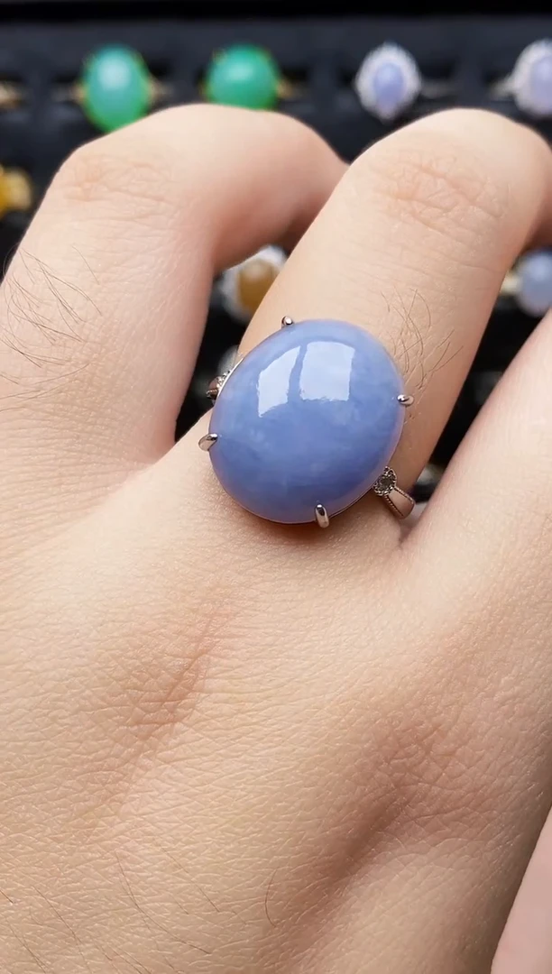 银S925镶嵌戒指翡翠1197