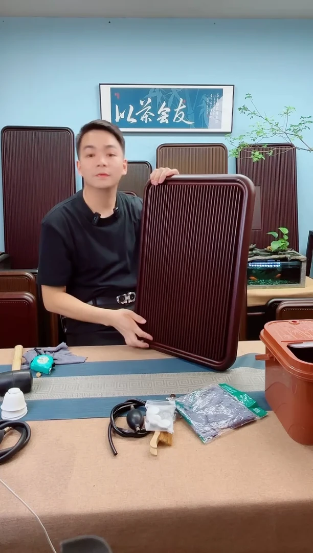 60*40*4大海红色款式茶盘