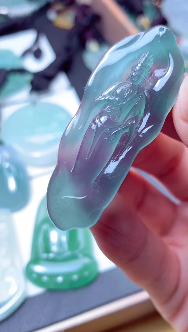 颈饰未镶嵌翡翠天然A货翡翠